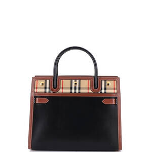 Burberry Title Two Handle Tote Leather #237744B10B